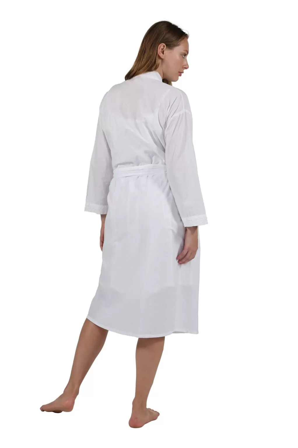 La Cera™ 100% Cotton Embroidered Robe