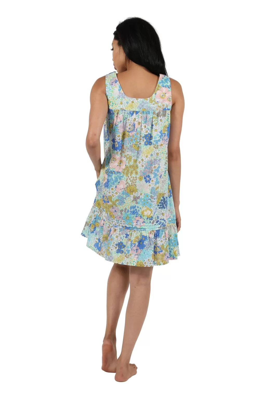 La Cera™ 100% Cotton Floral Print Chemise