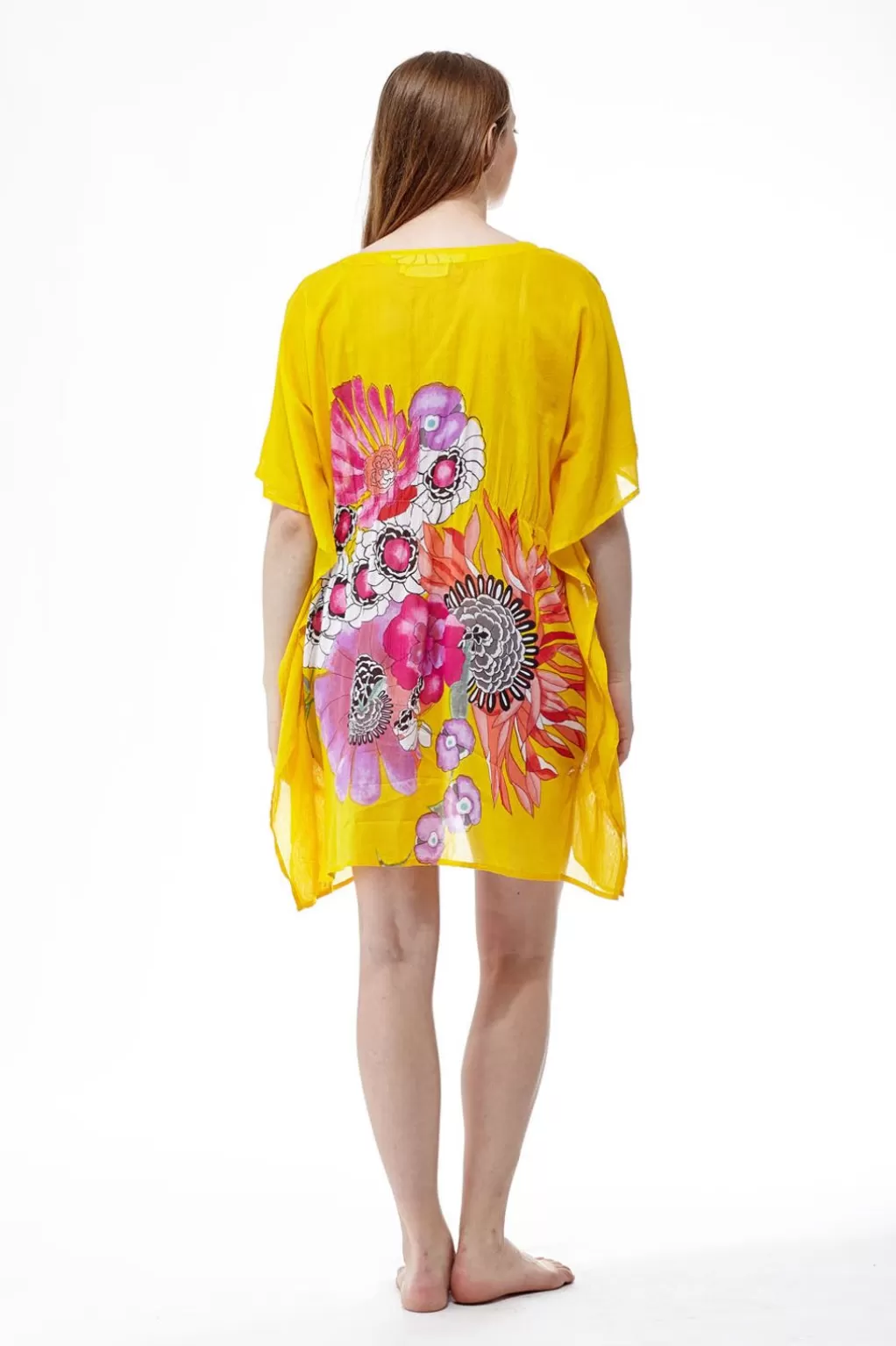 La Cera™ 100% Cotton Floral Print Tunic