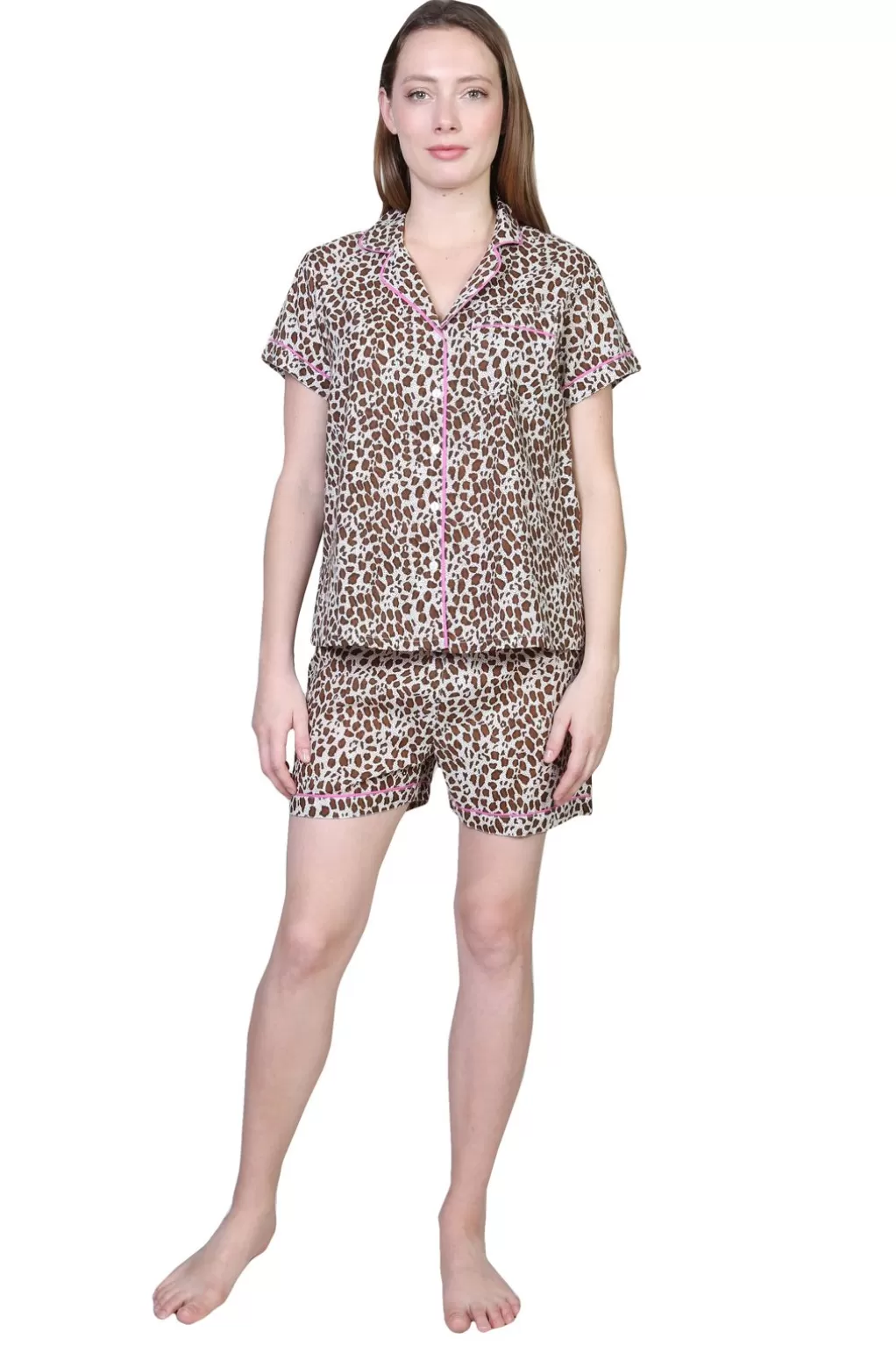 La Cera™ Cheetah Print Pajamas