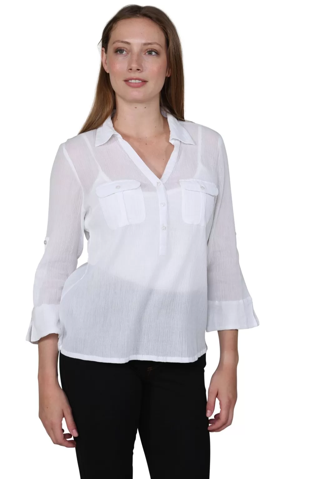 La Cera™ Cotton Gauze Camp Shirt