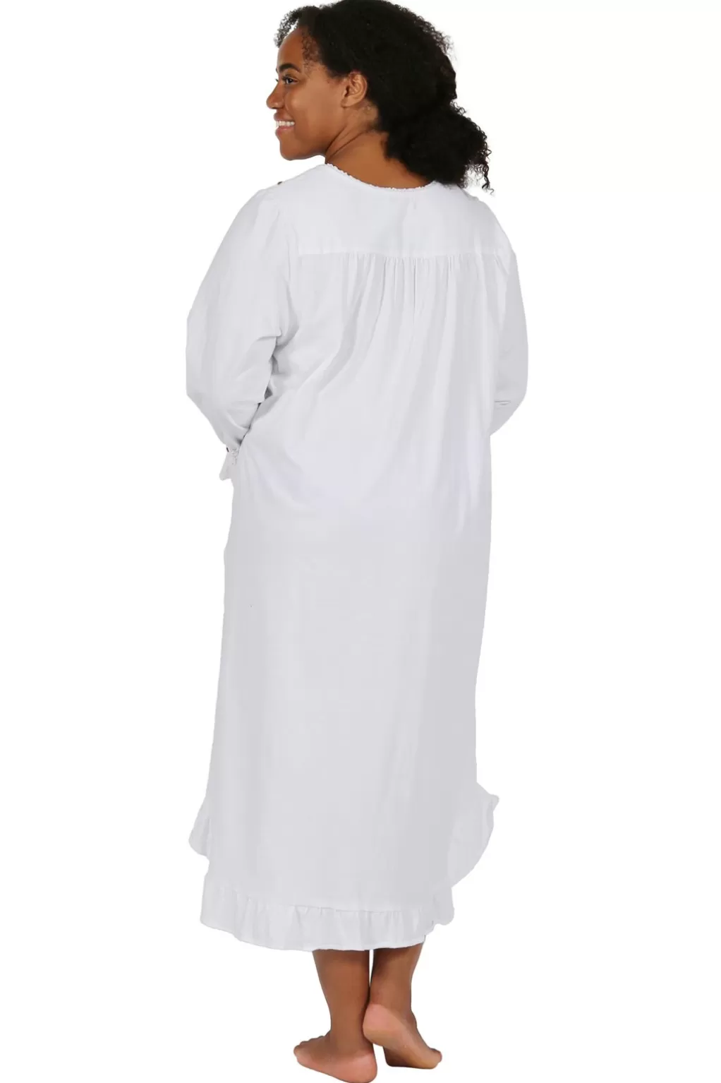 La Cera™ Cotton Knit Plus Size Gown