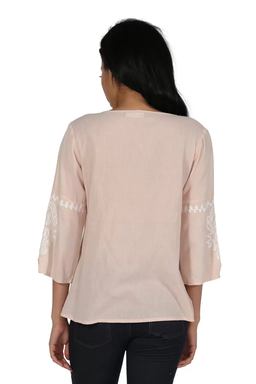 La Cera™ Embroidered Bell Sleeve Top