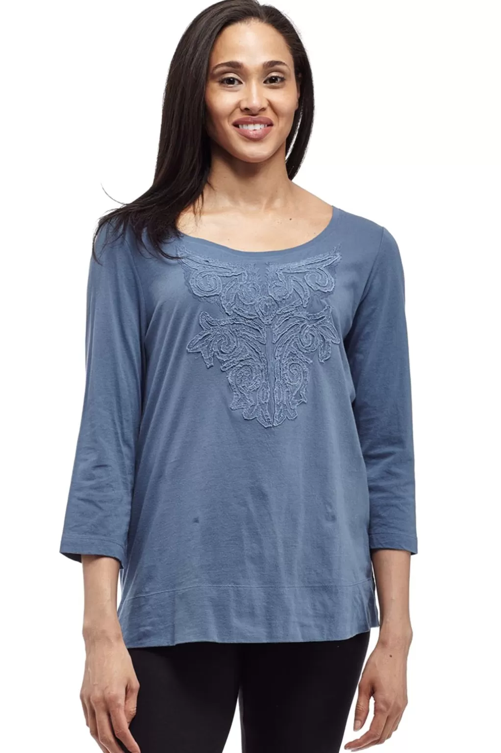 La Cera™ Embroidered Knit Top