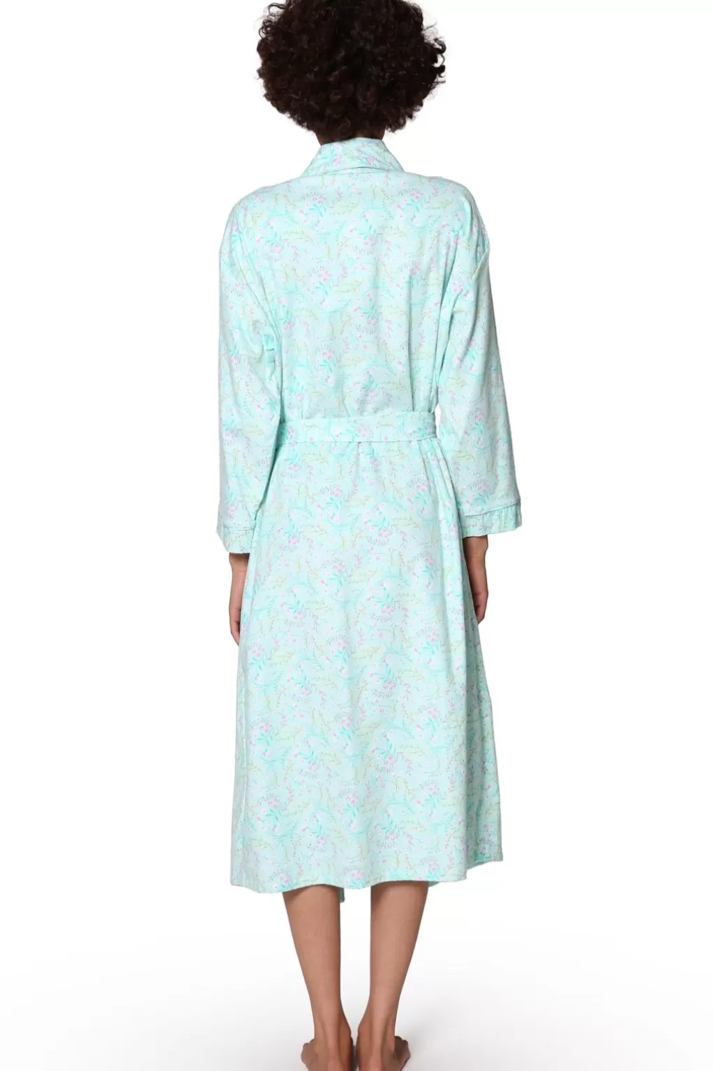 La Cera™ Flannel Floral Robe
