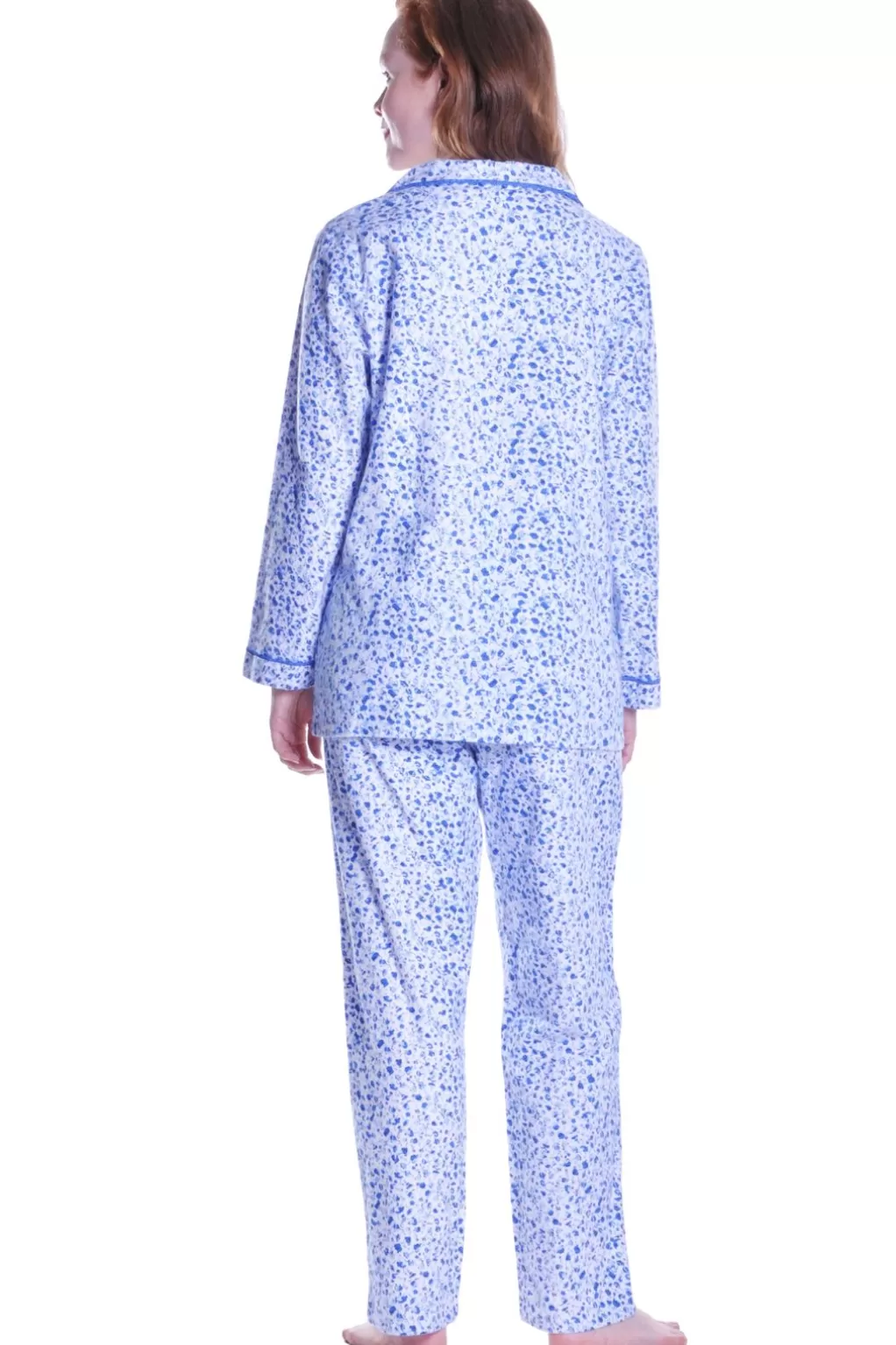 La Cera™ Flannel Long Sleeve Pajama Set