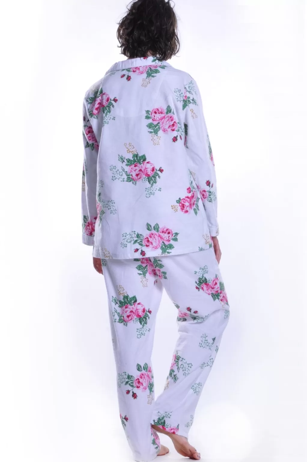 La Cera™ Flannel Print Pajama Set
