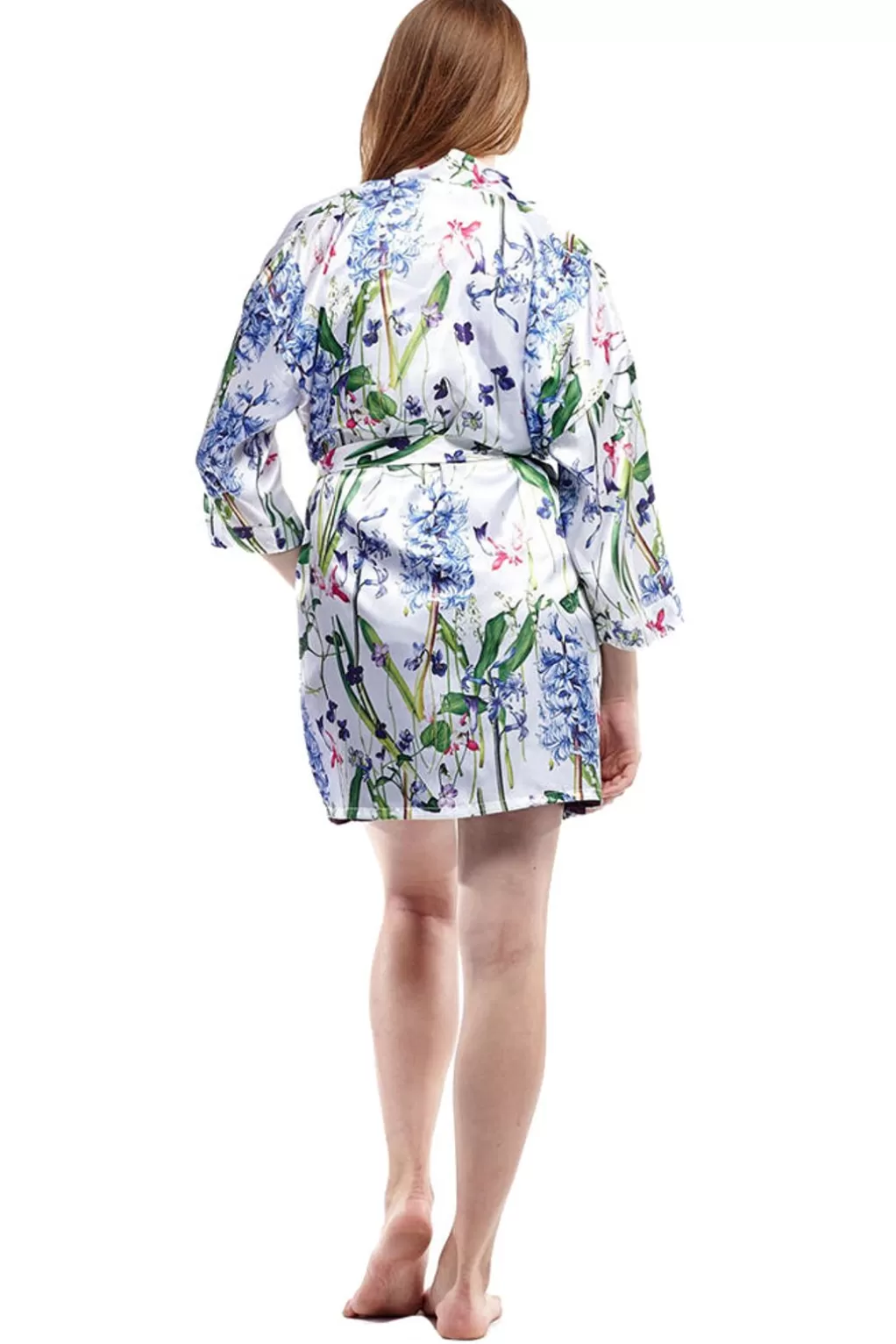 La Cera™ Floral Satin Robe