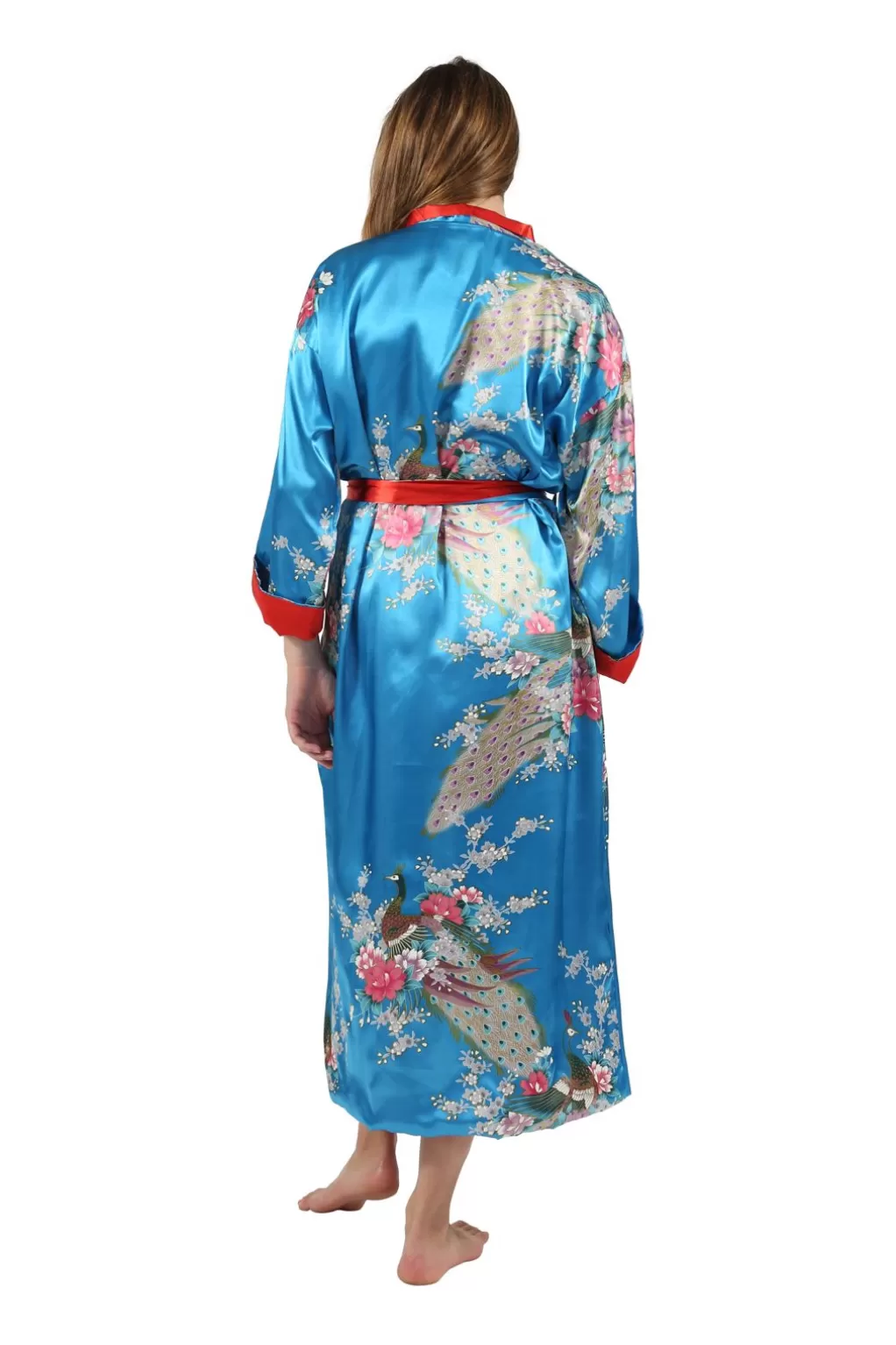 La Cera™ Floral Satin Robe