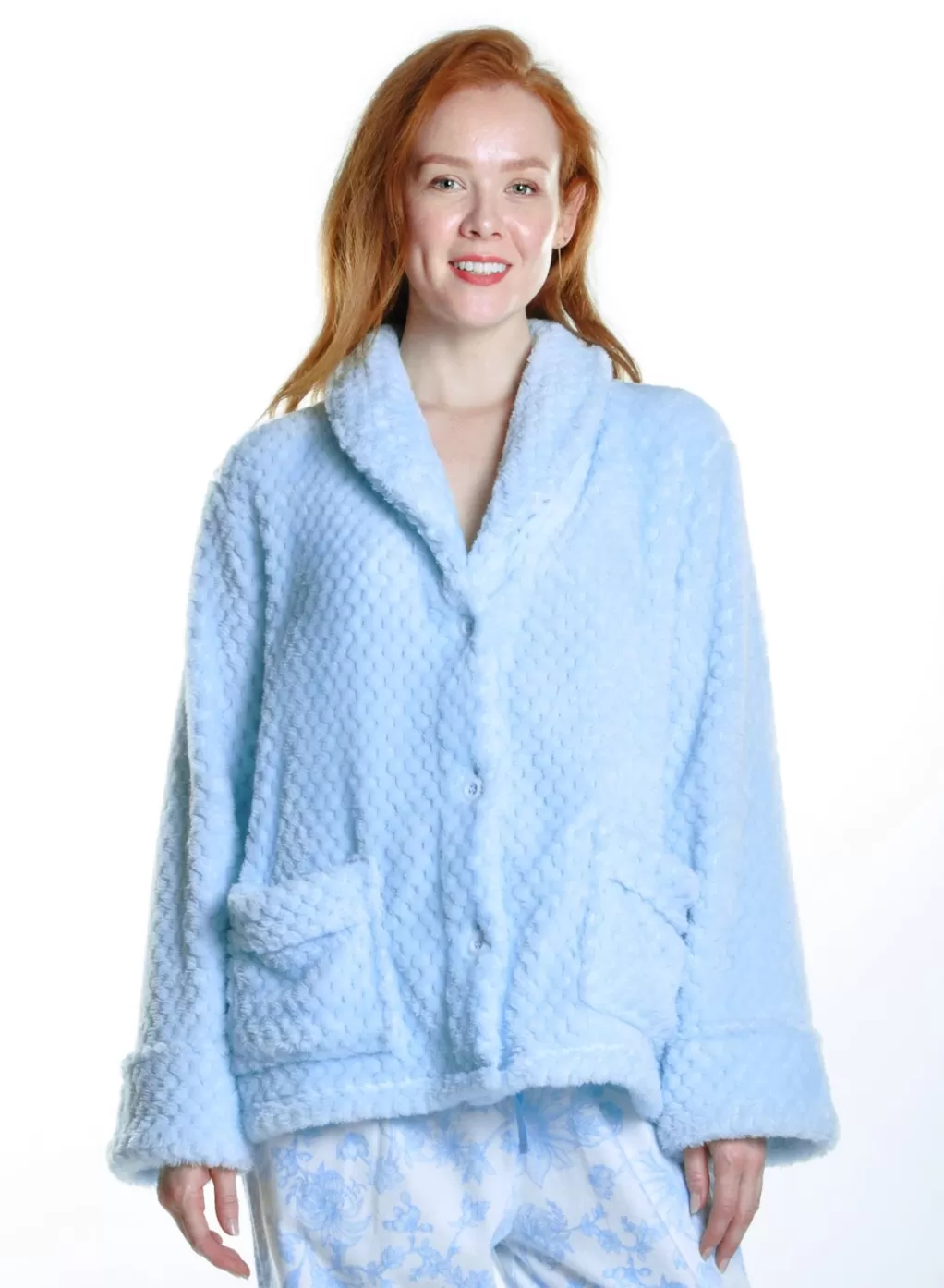 La Cera™ Honeycomb Fleece Bed Jacket