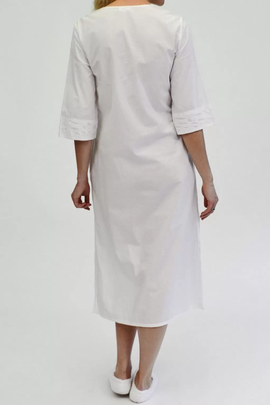 La Cera™ La Cera Bell Sleeve Applique Caftan