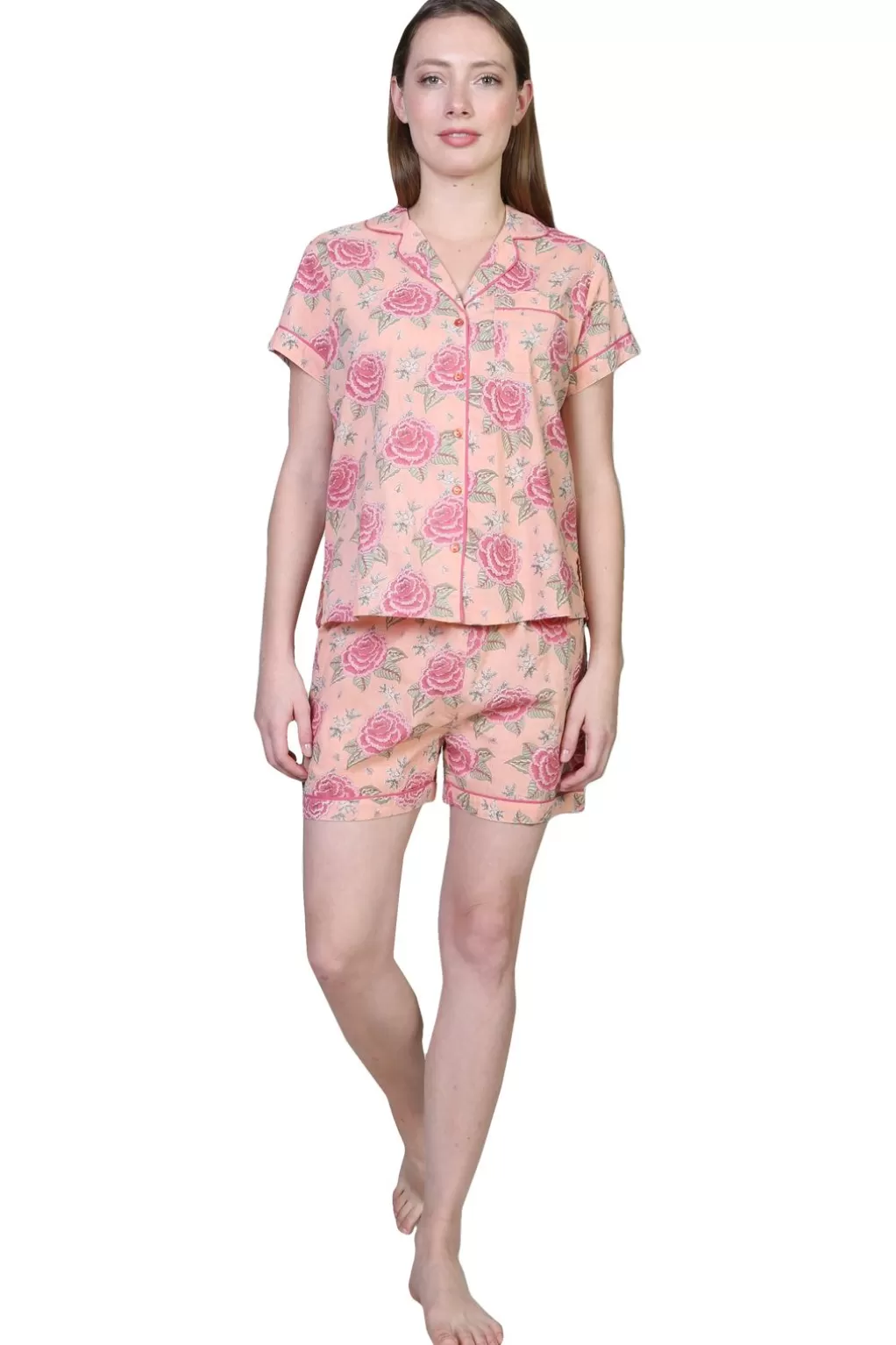 La Cera™ La Cera Boxer Pajama Set