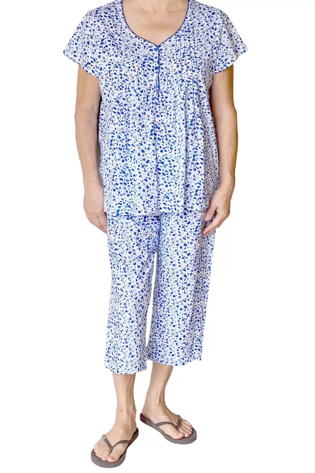 La Cera™ La Cera Cotton Knit Capri Pj