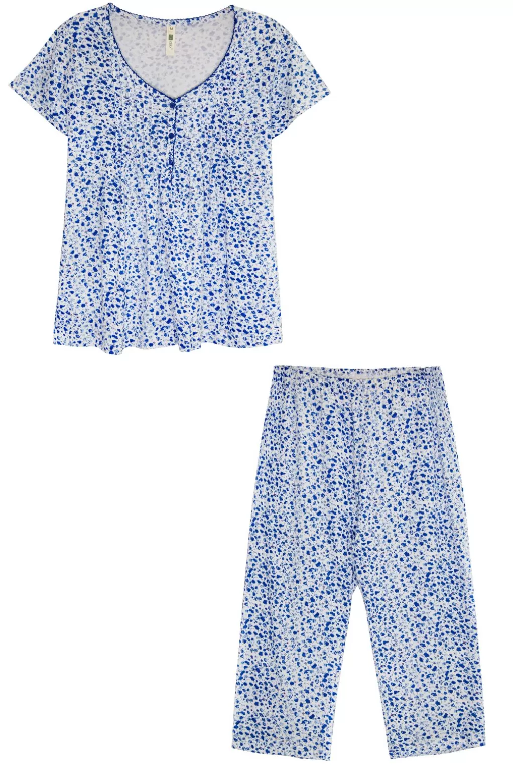 La Cera™ La Cera Cotton Knit Capri Pj