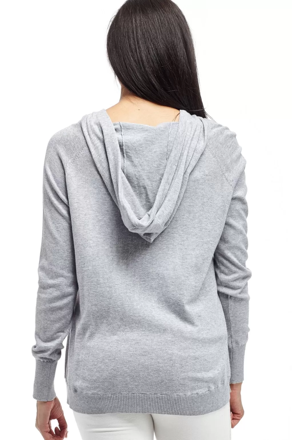 La Cera™ La Cera Drawstring Hooded Pullover Sweater