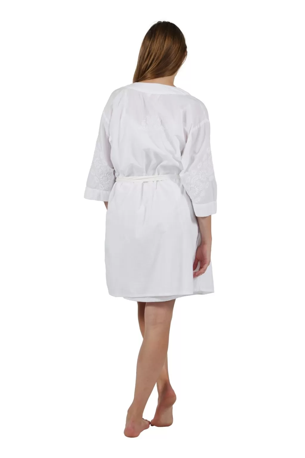 La Cera™ La Cera Embroidered Short Robe