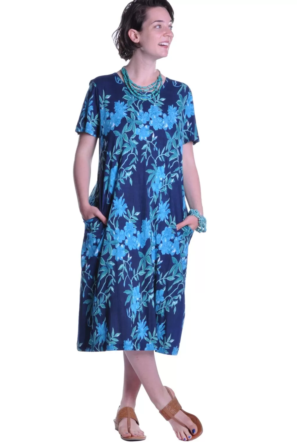 La Cera™ La Cera Floral Print A-Line Dress