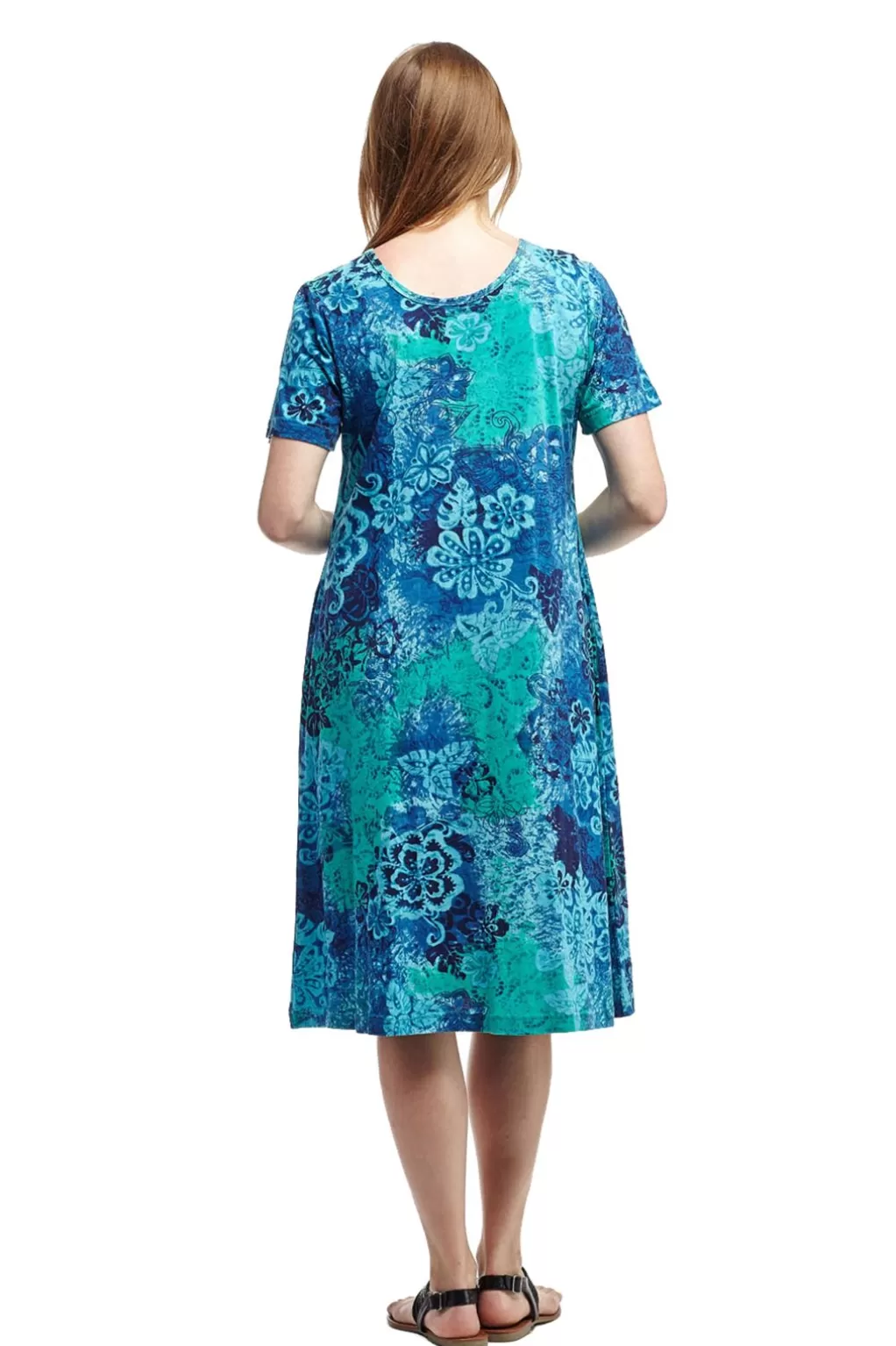La Cera™ La Cera Floral Print A-Line Dress