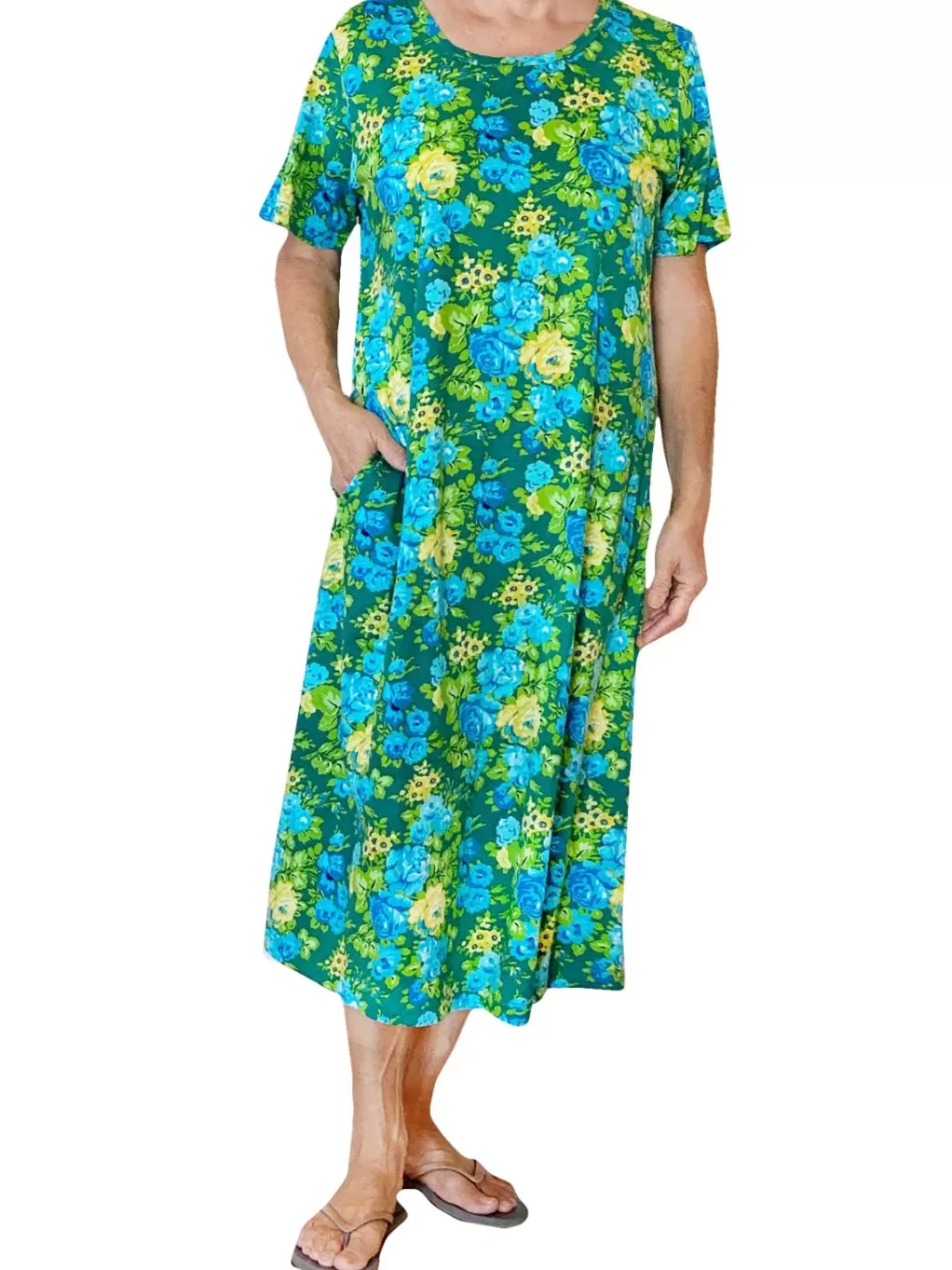 La Cera™ La Cera Floral Printed A-Line Dress