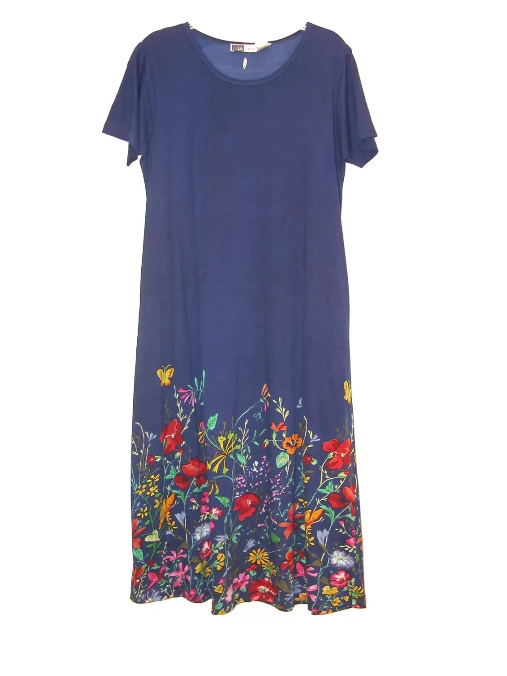 La Cera™ La Cera Floral Printed Short Sleeve Dress - Plus Size