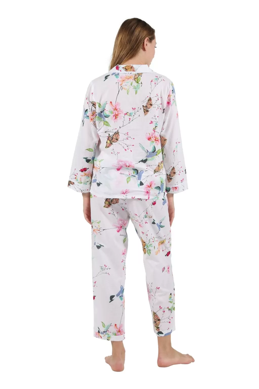 La Cera™ La Cera Long Sleeve Floral Pajama Set