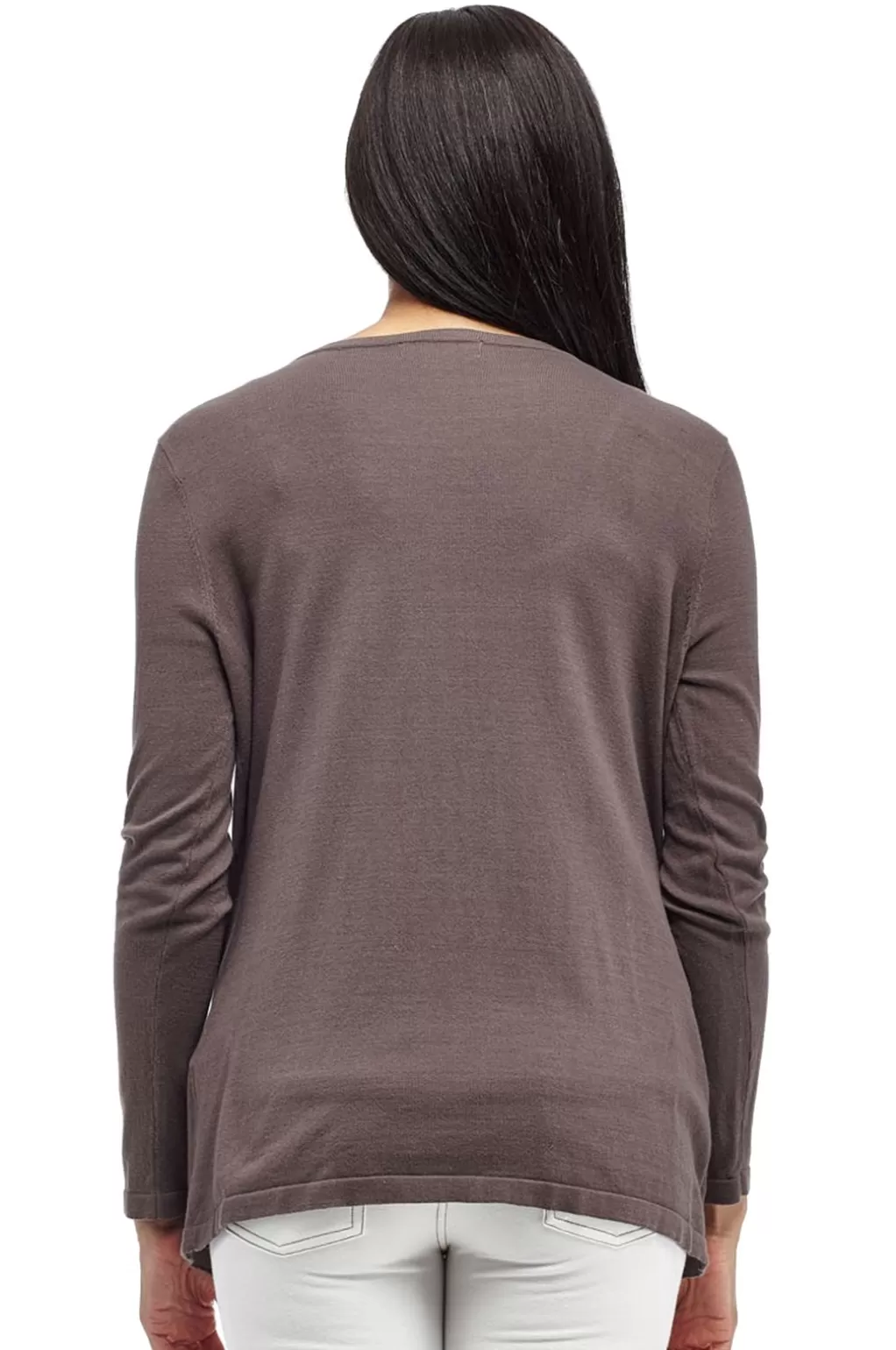 La Cera™ La Cera Long Sleeve Waterfall Cardigan