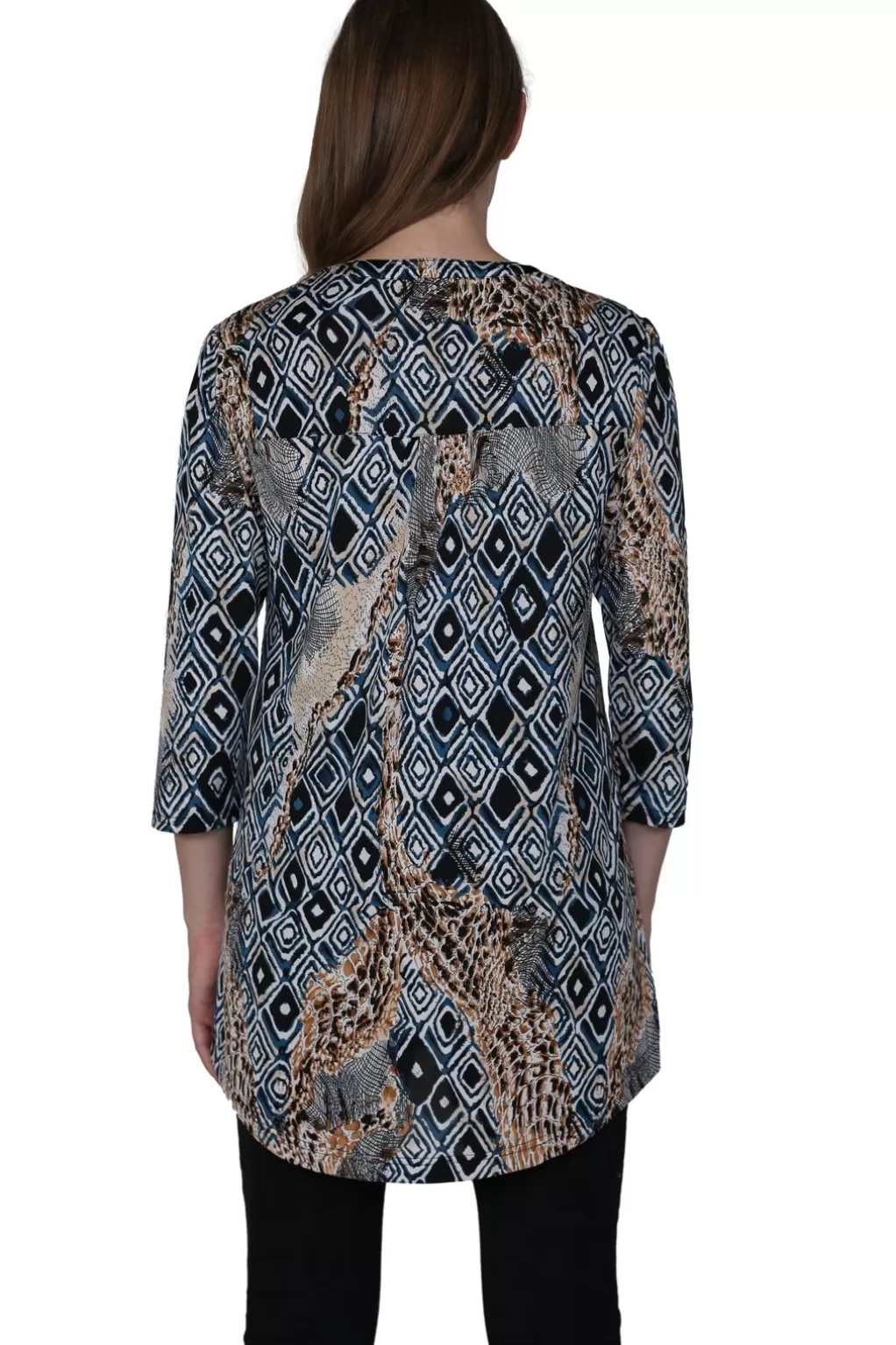 La Cera™ La Cera Malabar Batik Print Tunic