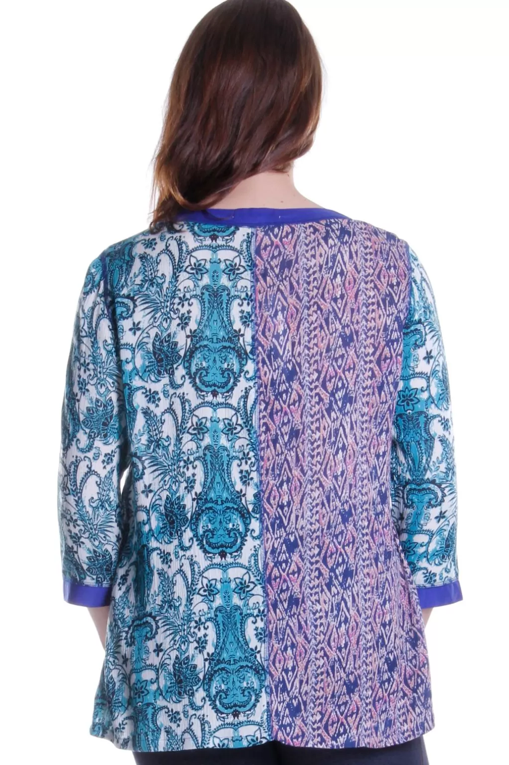 La Cera™ La Cera Multi Patchwork Top