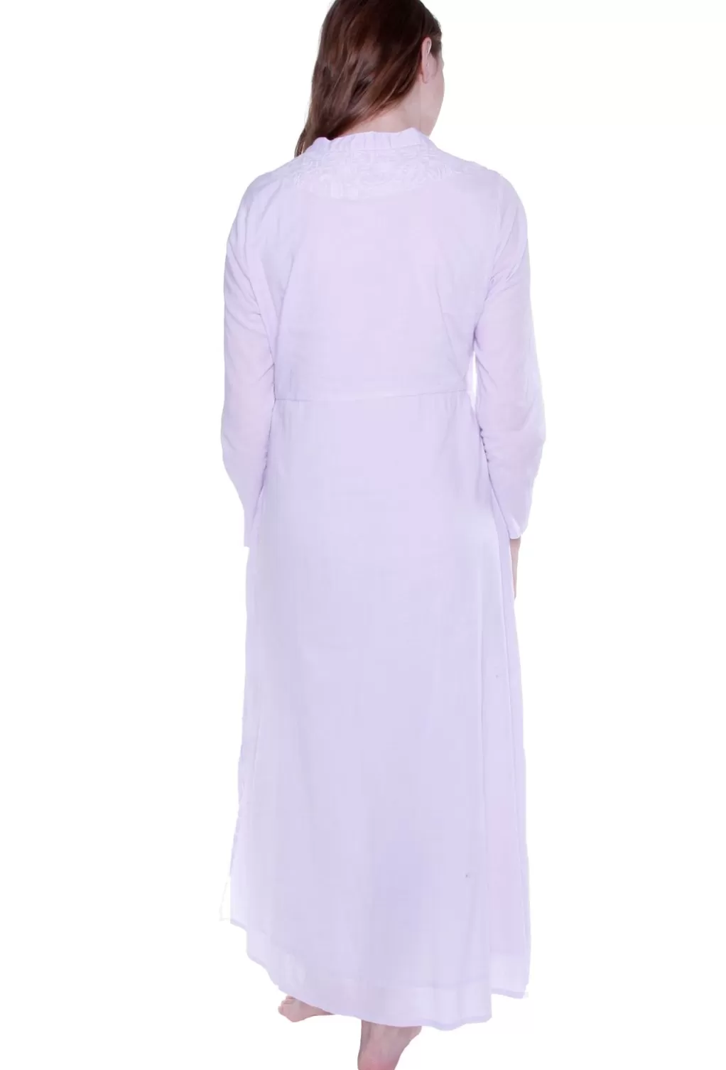 La Cera™ La Cera Notch V-Neck Embroidered Caftan