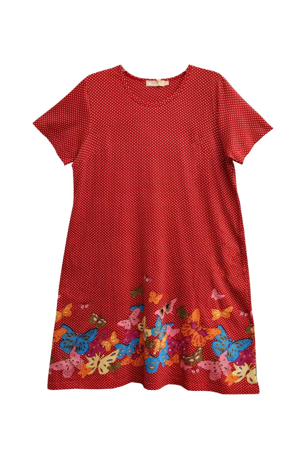 La Cera™ La Cera Novelty Floral Butterfly Print Short Sleeve Plus Size Dress