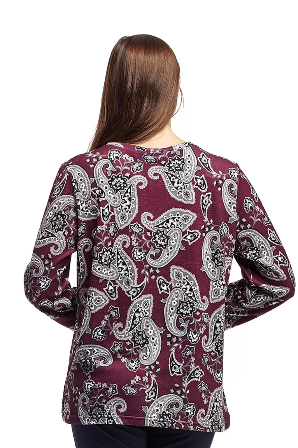 La Cera™ La Cera Paisley Pullover Top