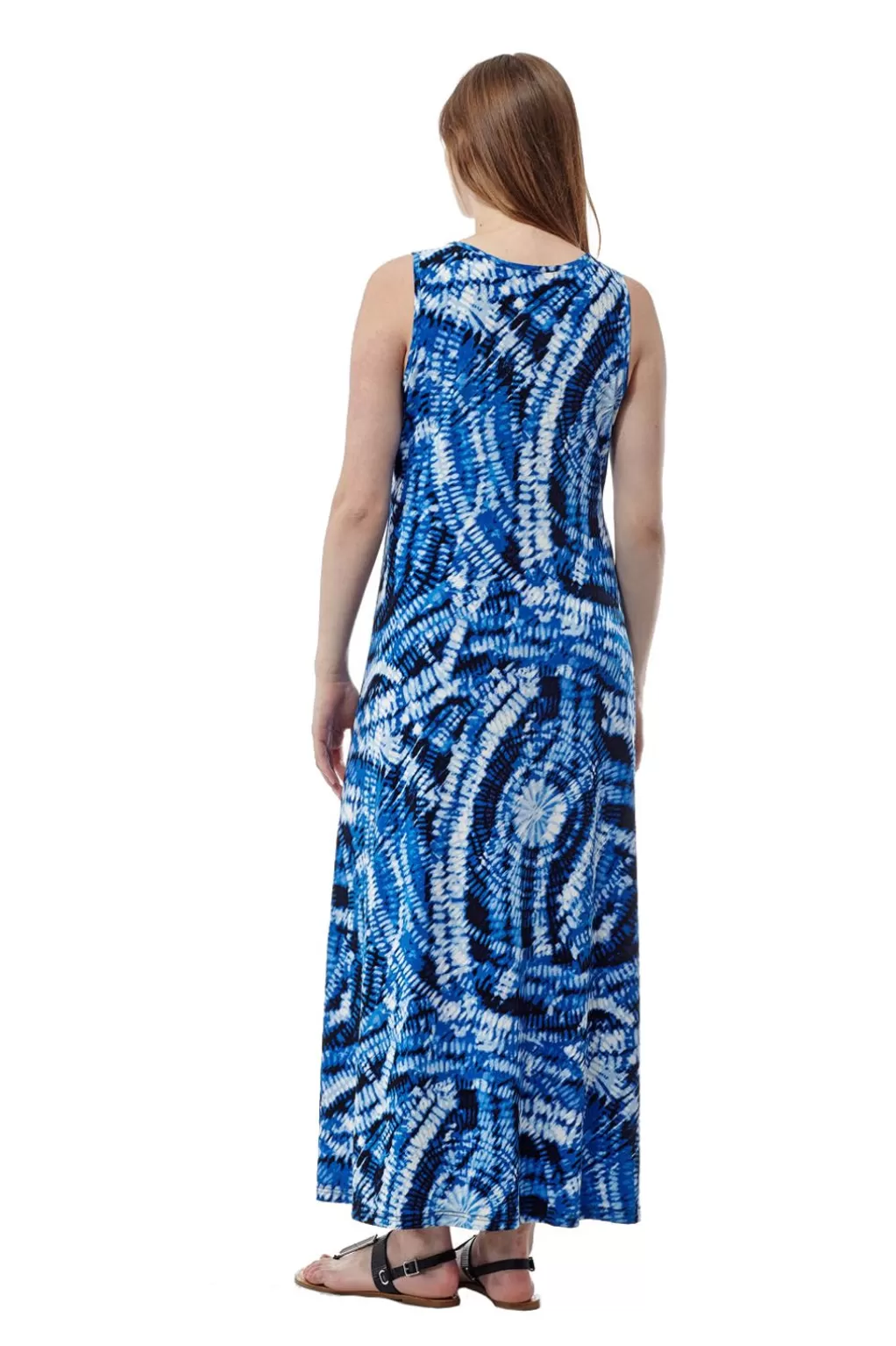 La Cera™ La Cera Paisley Tie Dye Print Maxi Dress