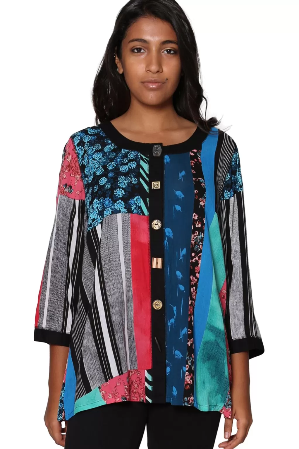 La Cera™ La Cera Patchwork Top