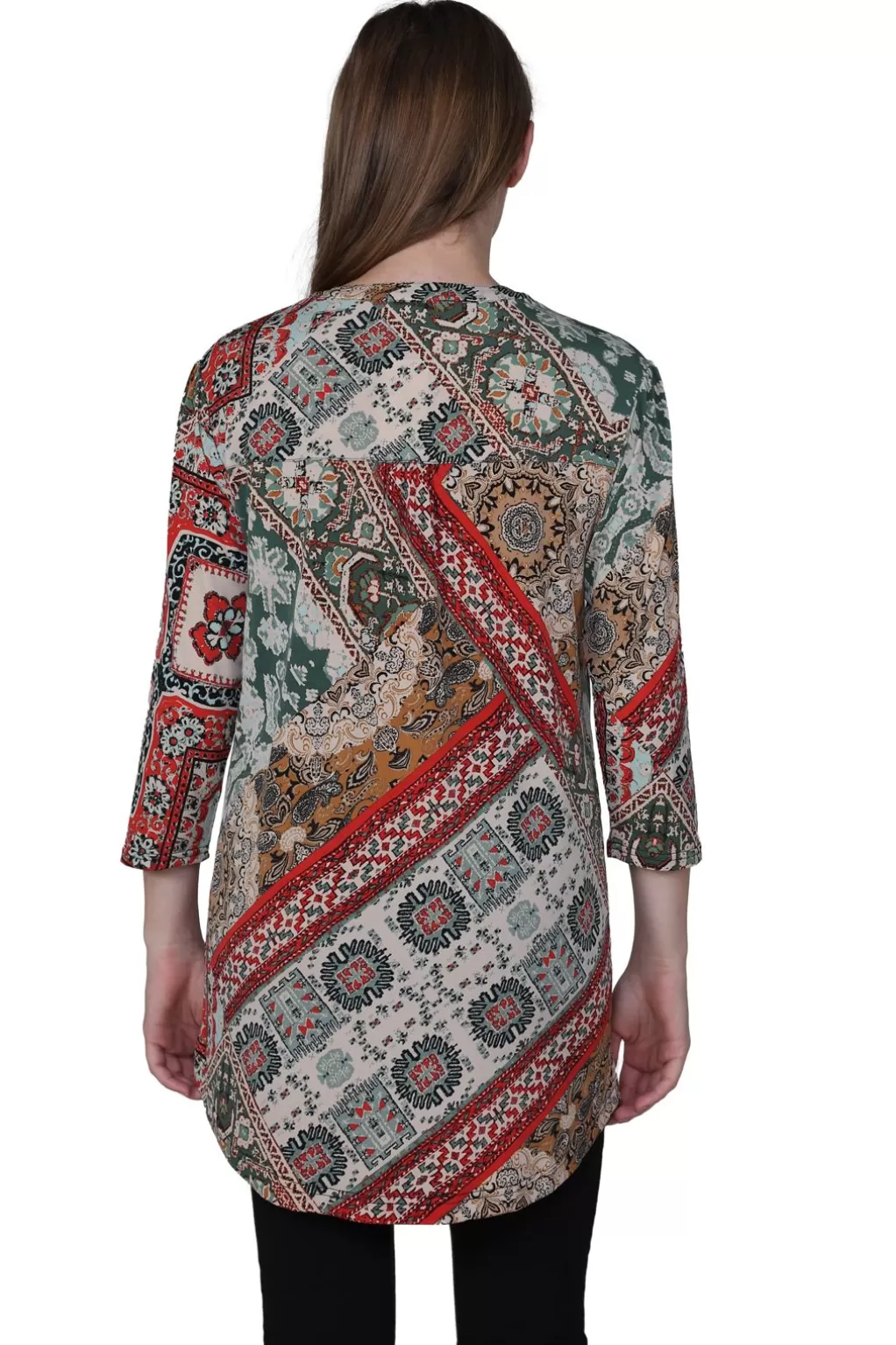 La Cera™ La Cera Persian Paisley Print Tunic