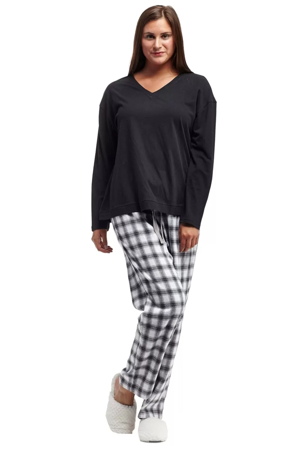 La Cera™ La Cera Plaid Pajama Set