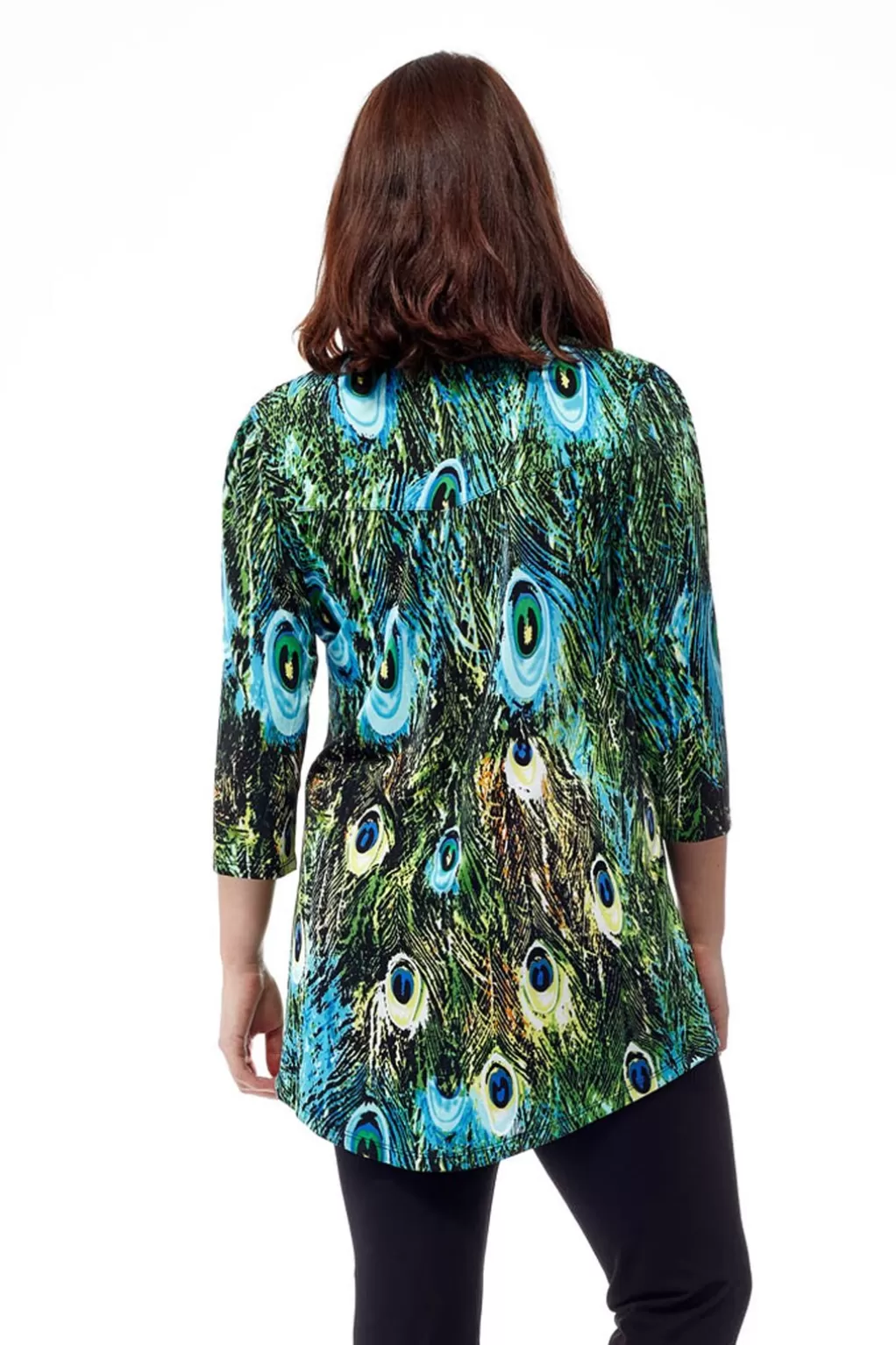 La Cera™ La Cera Pleat Front Printed Tunic