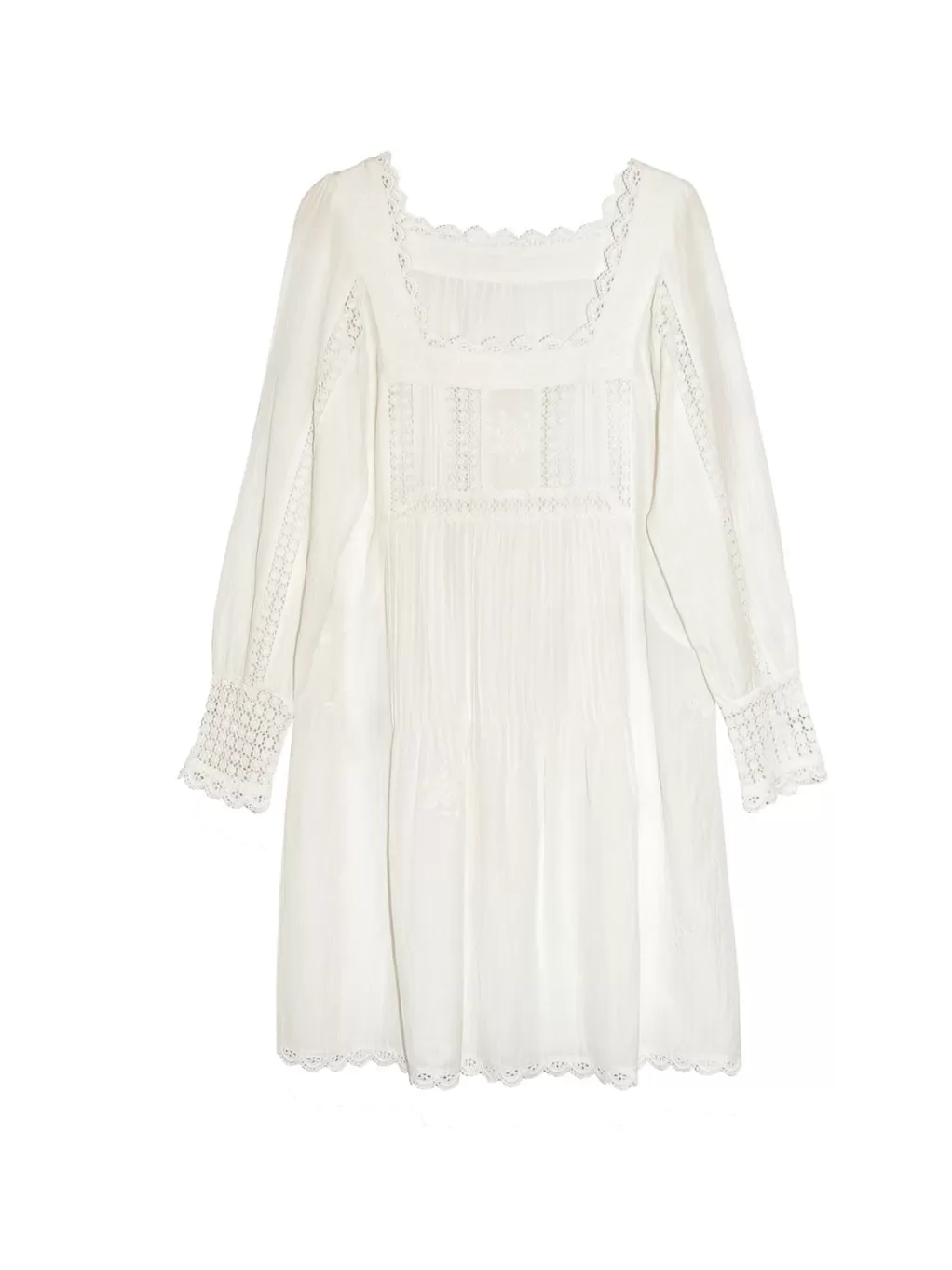 La Cera™ La Cera Plus Size Long Sleeve Lace Detail Top