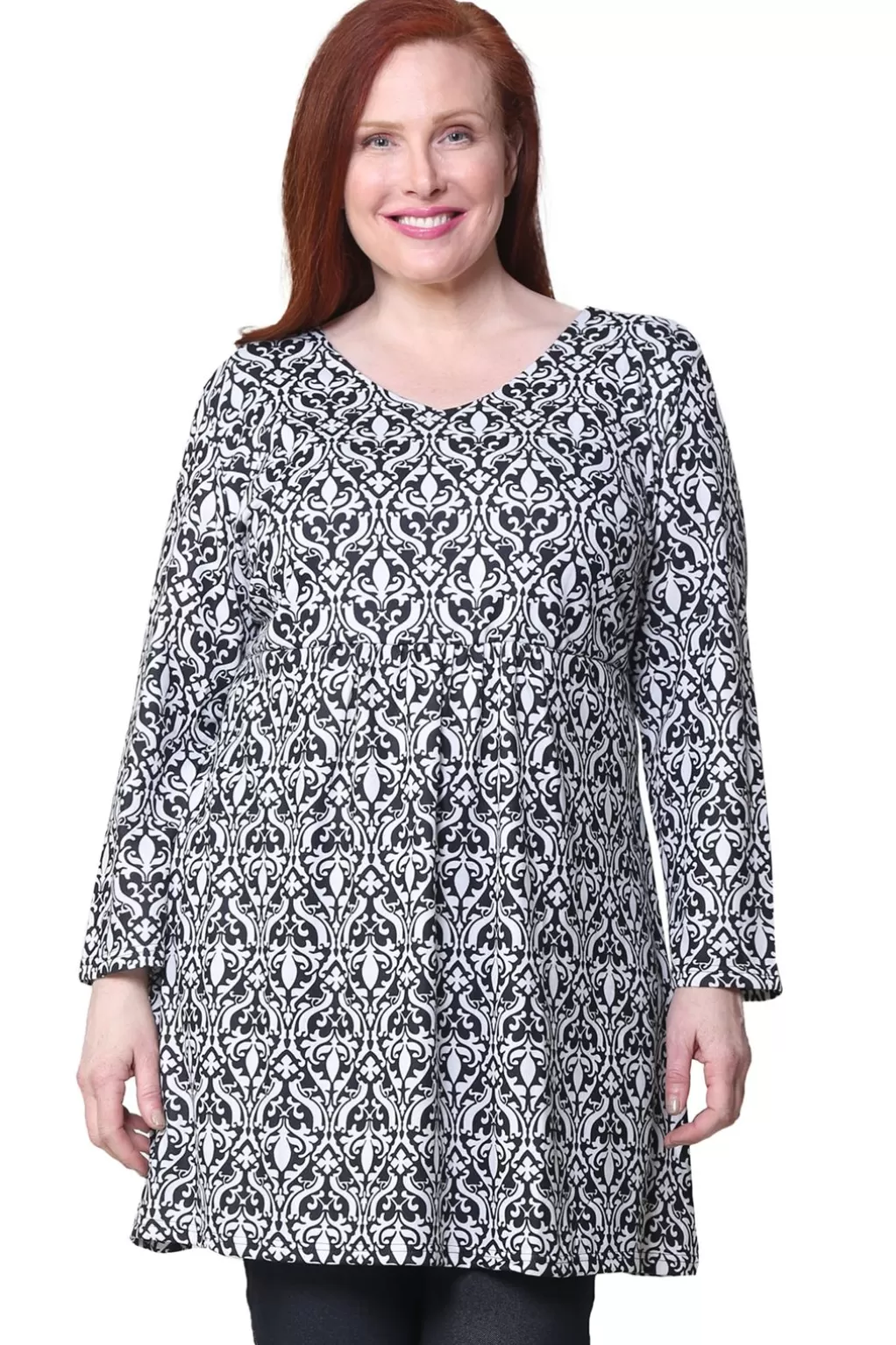 La Cera™ La Cera Plus Size Pullover Tunic Top