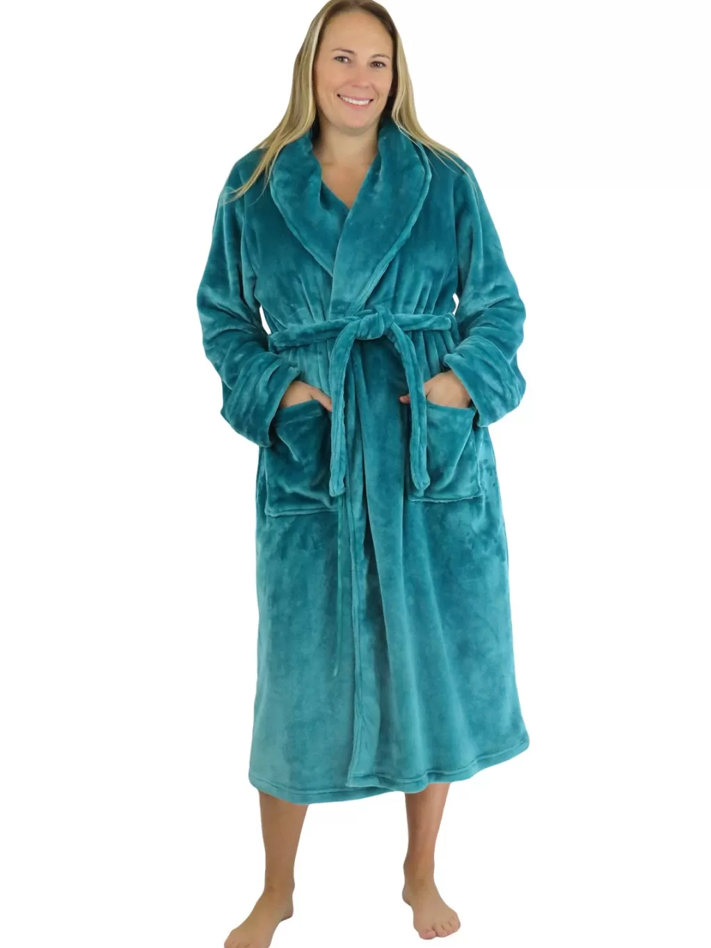 La Cera™ La Cera Plush Fleece Long Robe