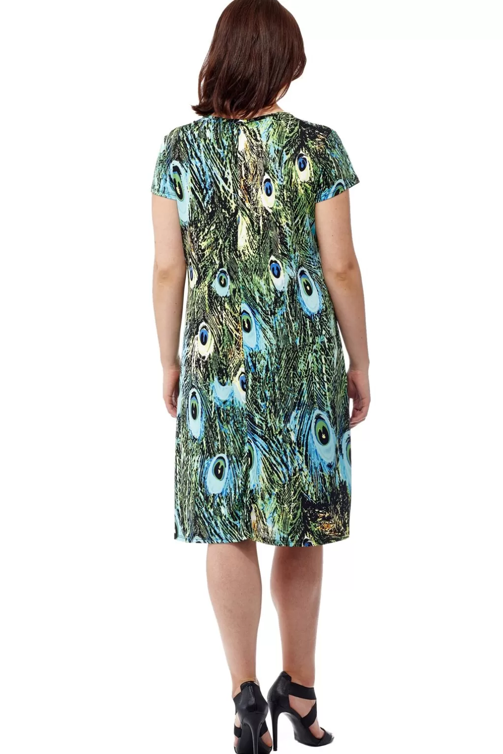 La Cera™ La Cera Print Short Sleeve Dress