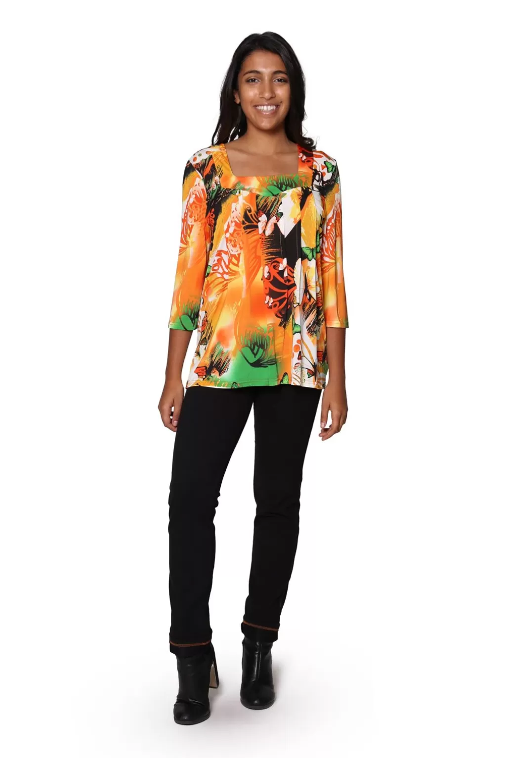 La Cera™ La Cera Printed Tunic