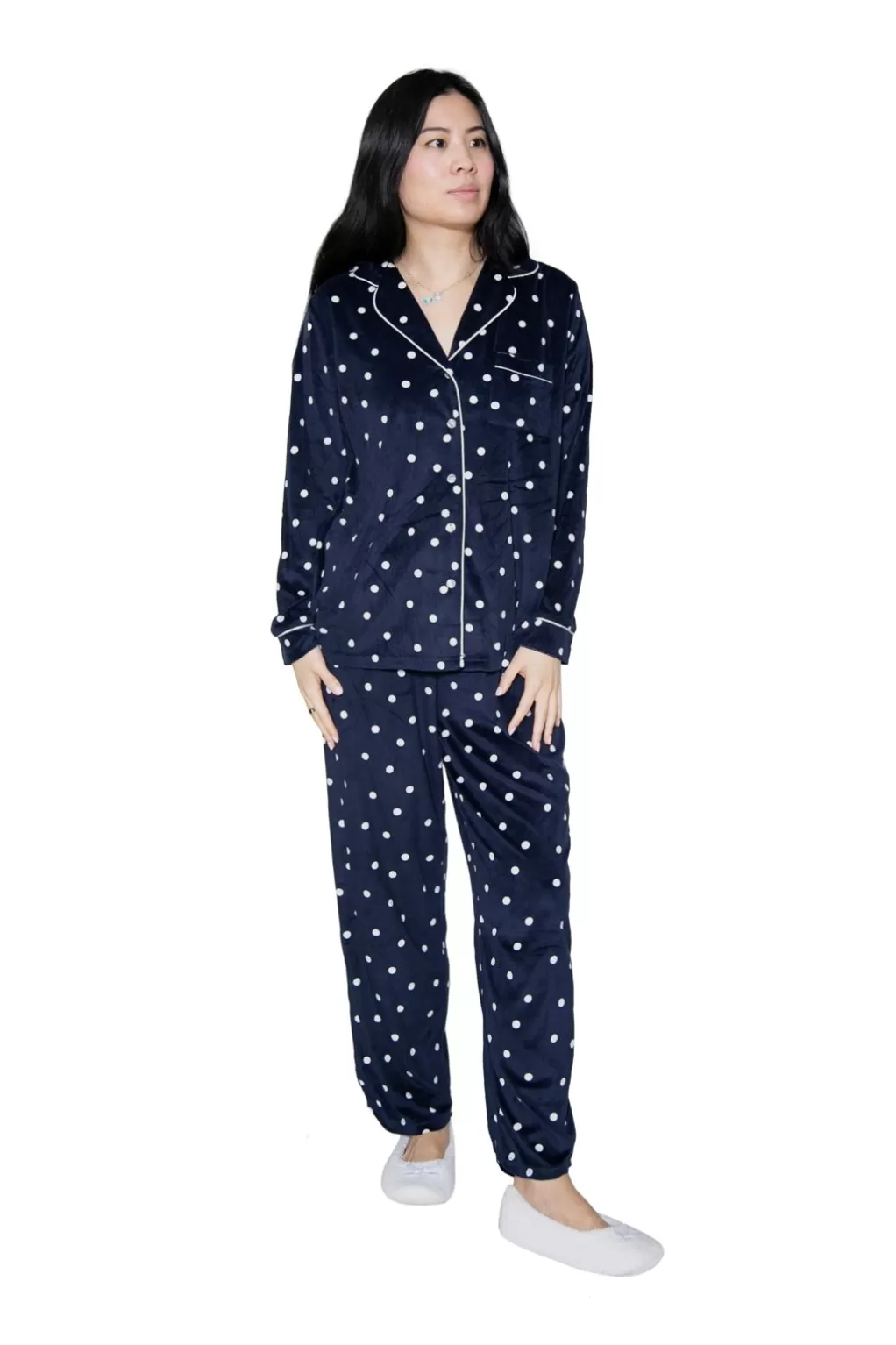 La Cera™ La Cera Sheered Minky Fleece Pj Set