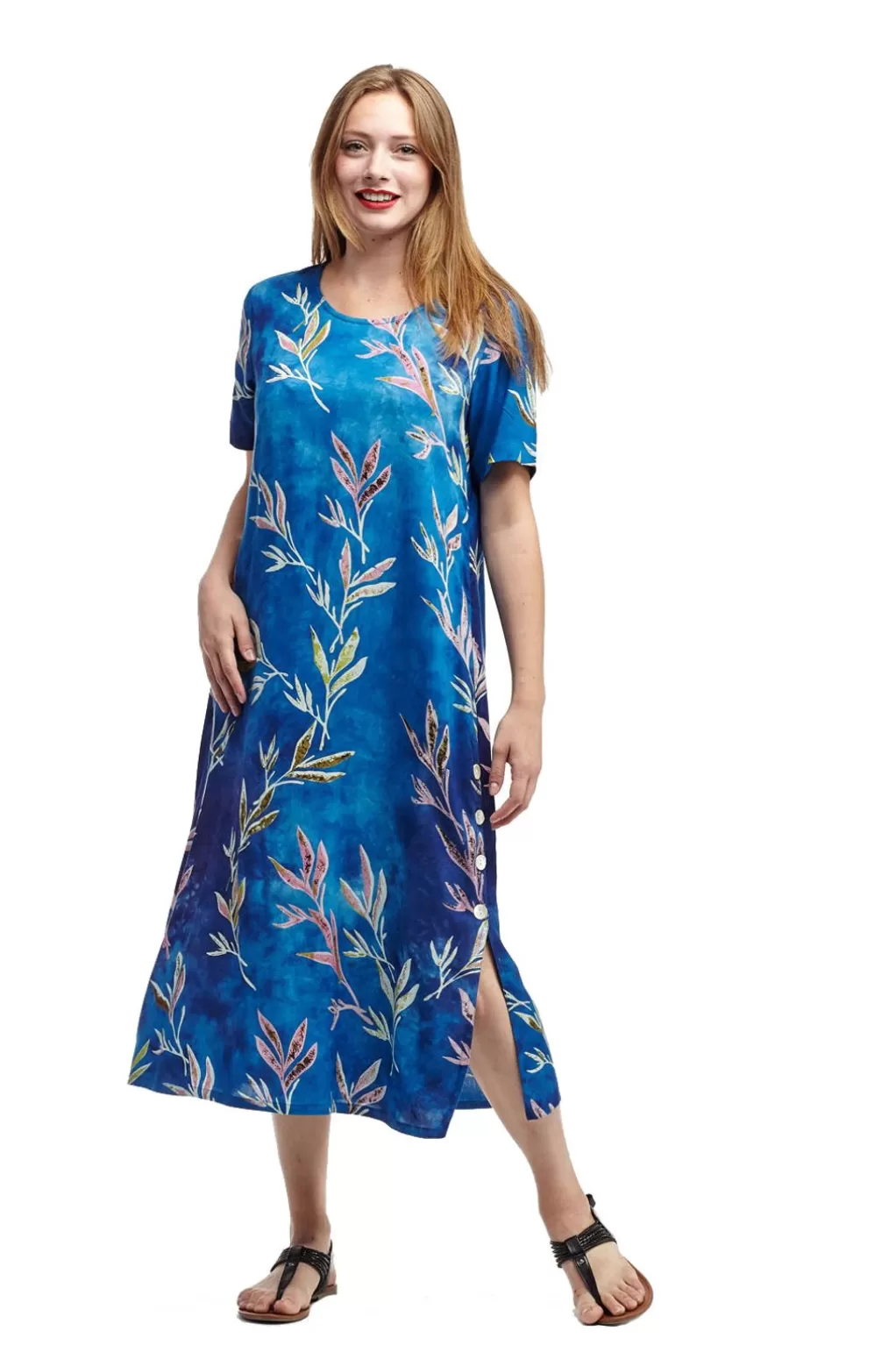 La Cera™ La Cera Short Sleeve A-Line Dress