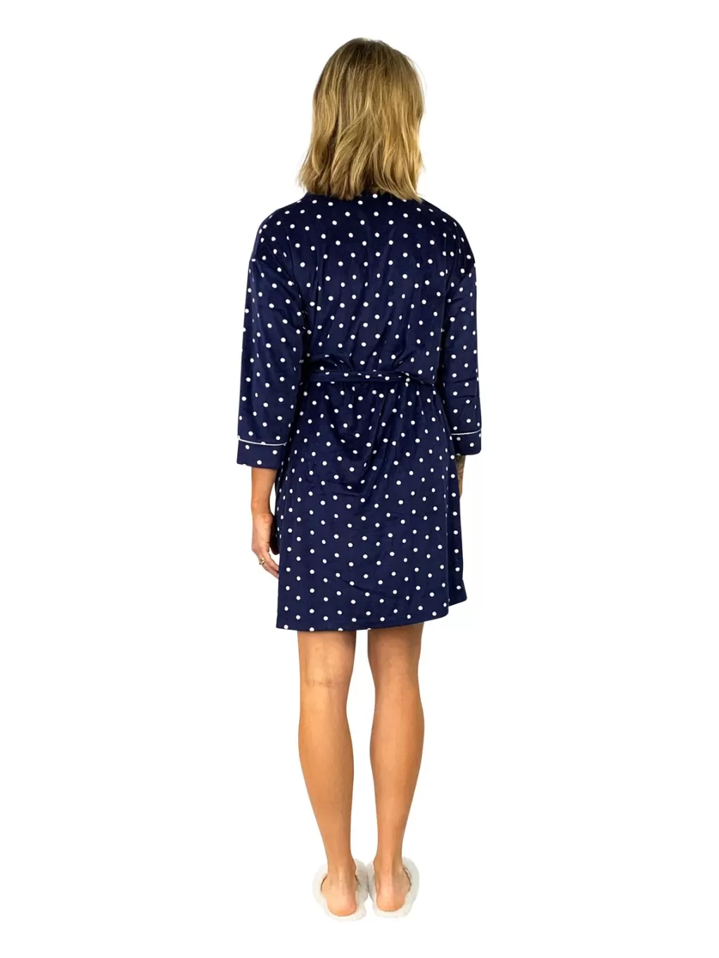 La Cera™ La Cera Silky Shee Minky Kimono Robe