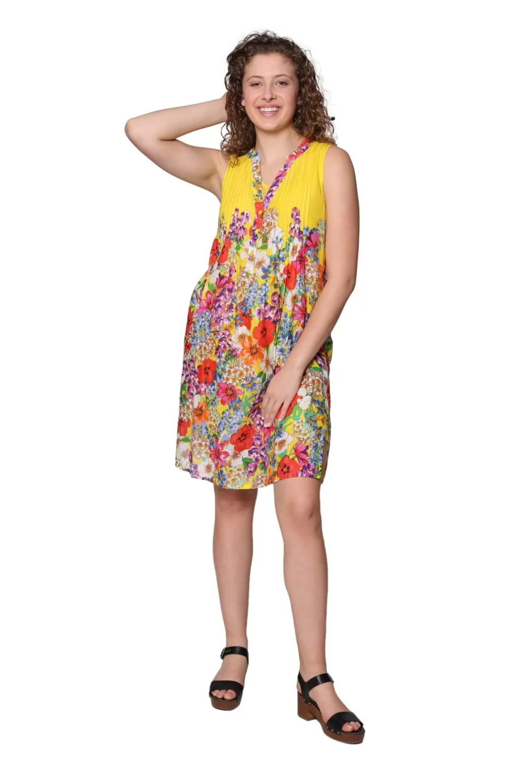 La Cera™ La Cera Sleeveless Short Floral Sundress