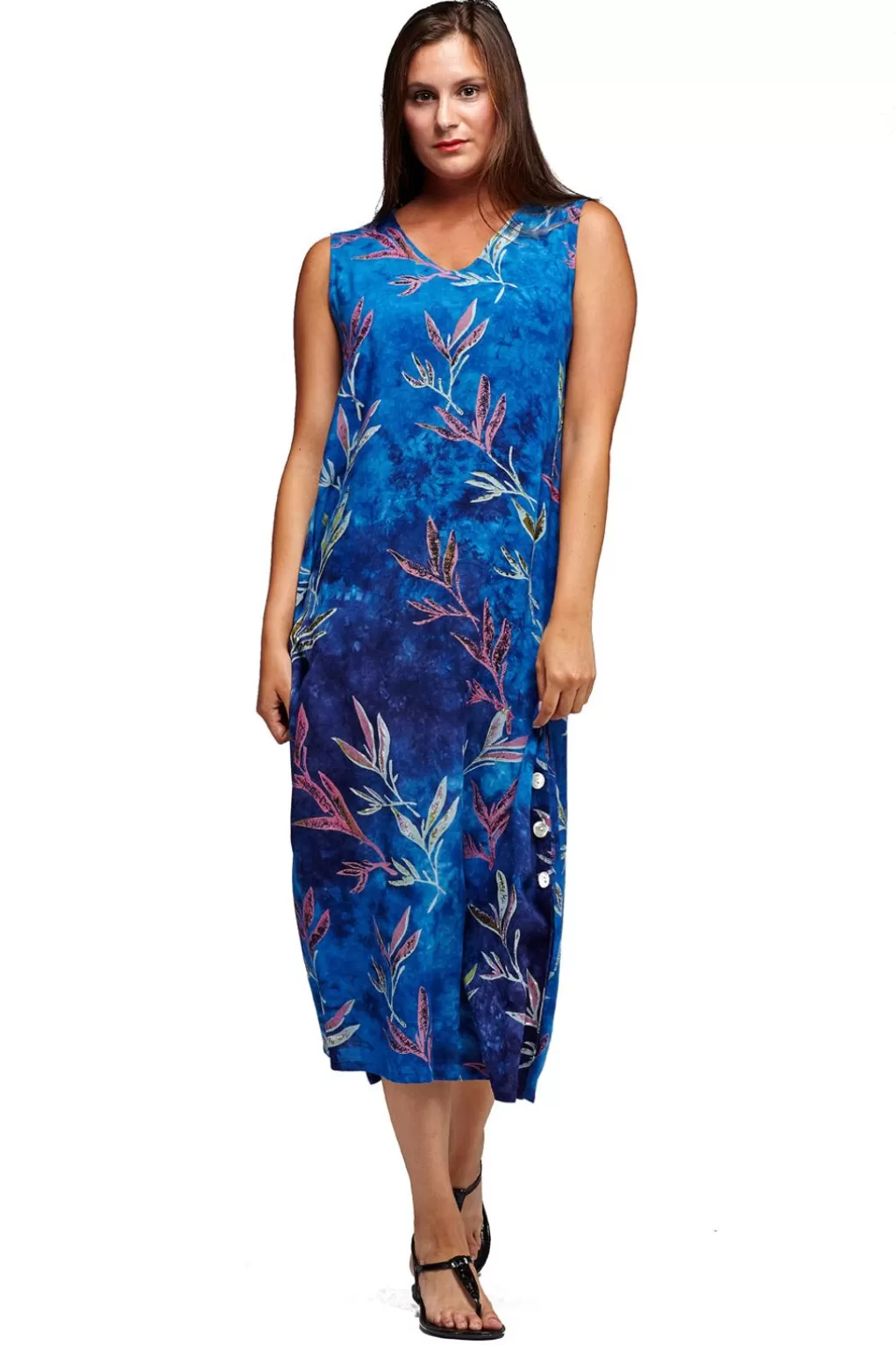 La Cera™ La Cera Sleeveless V-Neck Dress