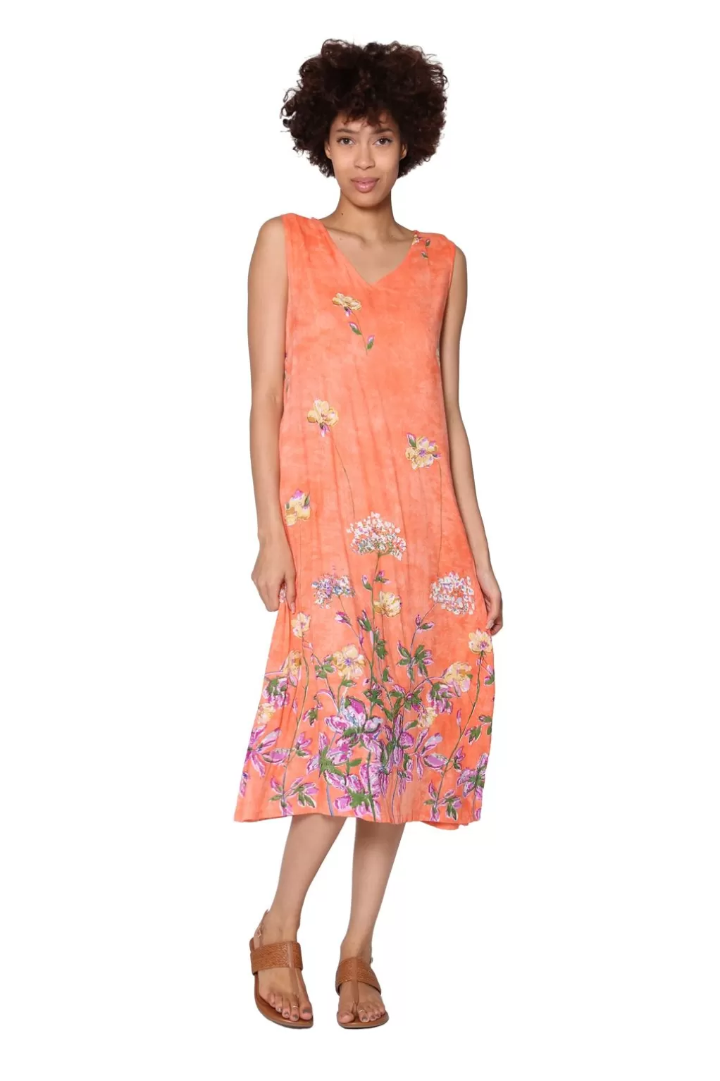 La Cera™ La Cera Sleeveless V-Neck Dress