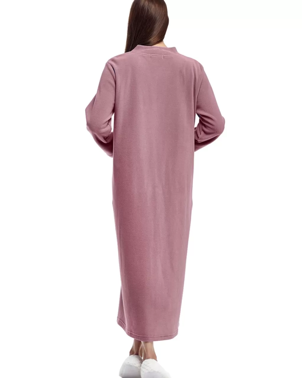La Cera™ La Cera Snap Front Fleece Robe