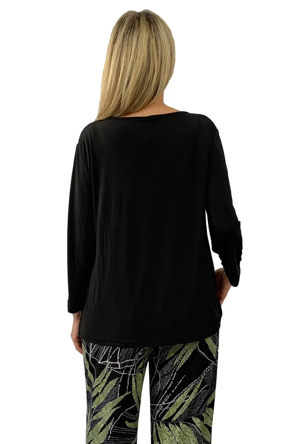 La Cera™ La Cera Solid Cowl Neck Top