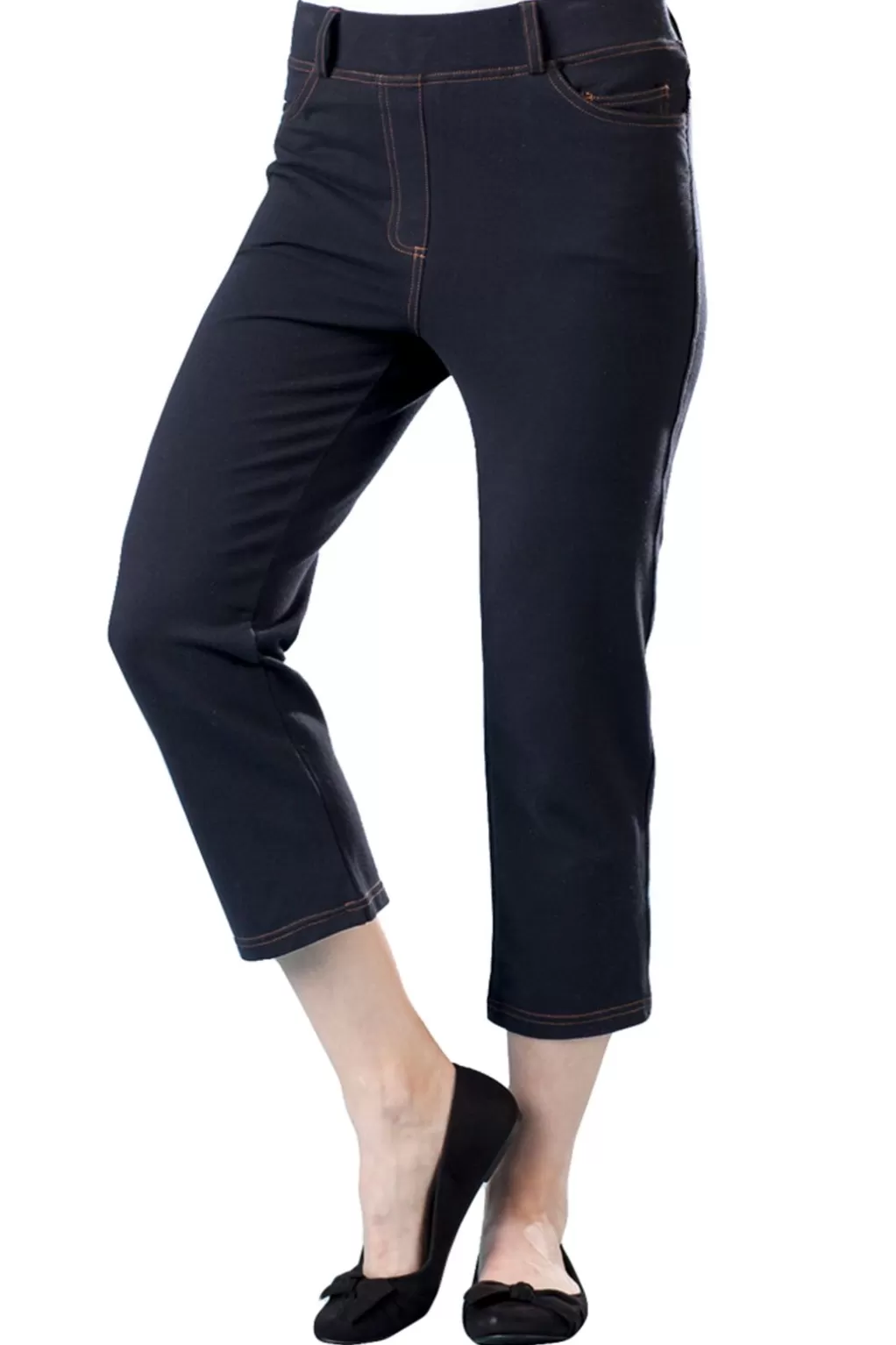 La Cera™ La Cera Stretch Knit Cropped Pant